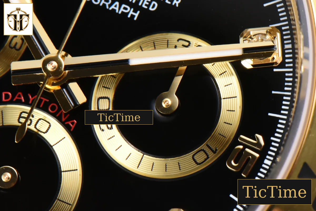 Daytona 116508 APSF YG Black Dial Diamond Marker YG Bracelet SH4130 — foto 8