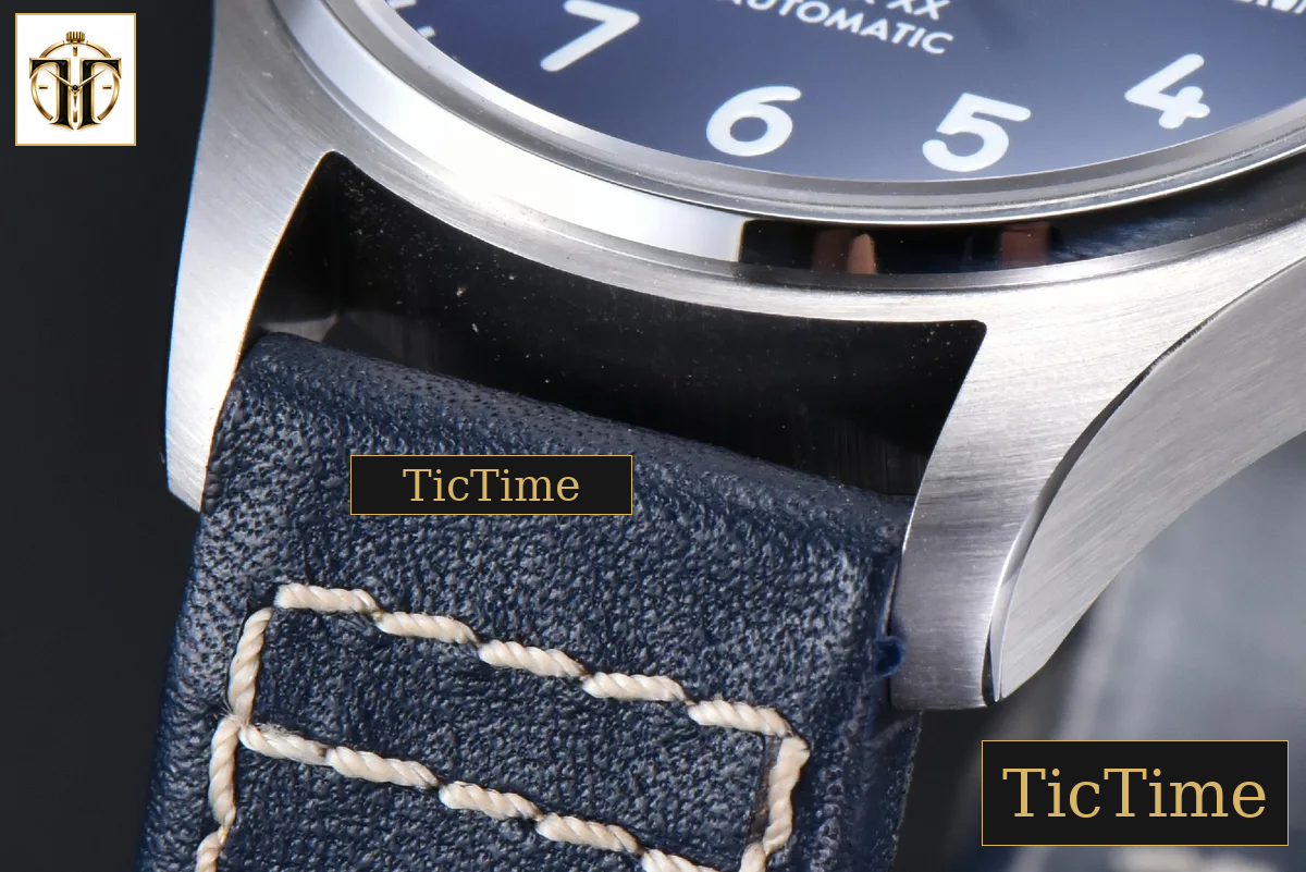 Mark XX IWC328203 40mm GSF Blue Dial Blue Leather Strap A2892 — foto 9