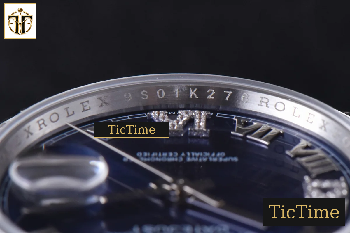 DateJust 36mm EWF SS Blue Dial Diamond Roma Marker Diamond Bezel Oyster Bracelet A3235 — foto 13