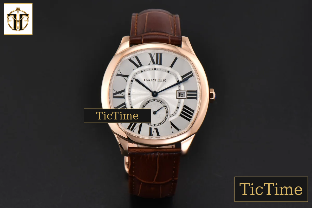 Drive De Cartier 40mm APSF RG White Dial Brown Leather Strap A23J — foto 3