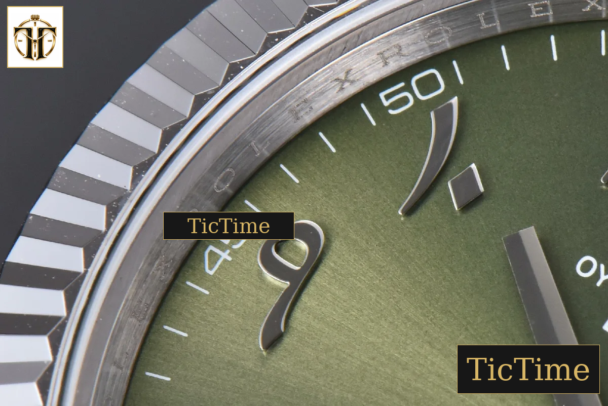DateJust 126334 41mm BPF Olive Green Arabic Dial Jubilee Bracelet A2824 — foto 6