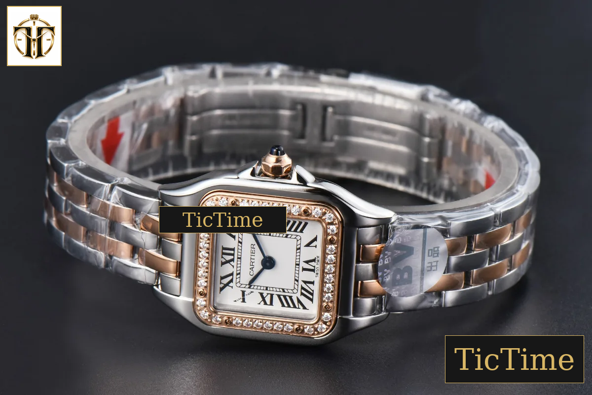 Panthère Secrete Ladies 22mm BVF SS/RG White Dial Diamond Bezel SS/RG Bracelet Ronda Quartz — foto 12