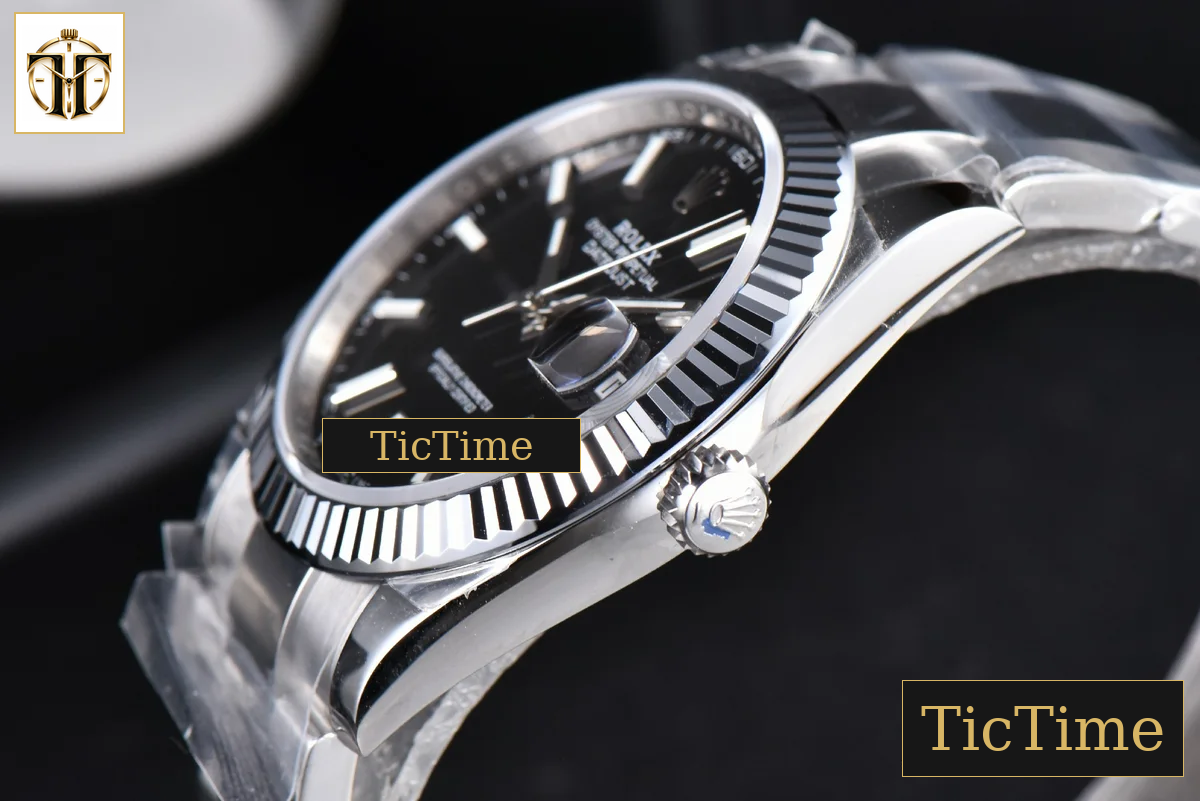 DateJust Fluted Bezel 126334 41mm VSF Black Dial Oyster Bracelet VS3235 — foto 13