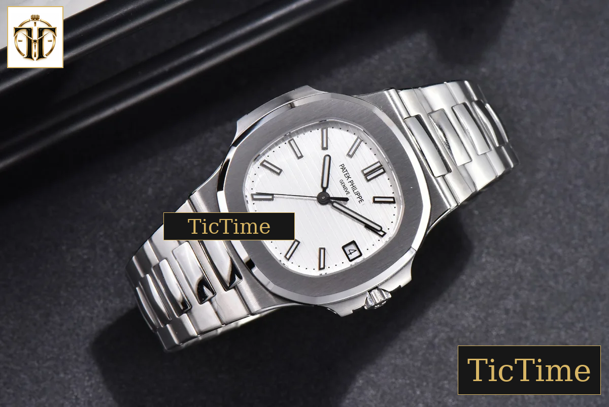 Nautilus 5711 40mm 3KF White Dial SS Bracelet V3 A324 — foto 20