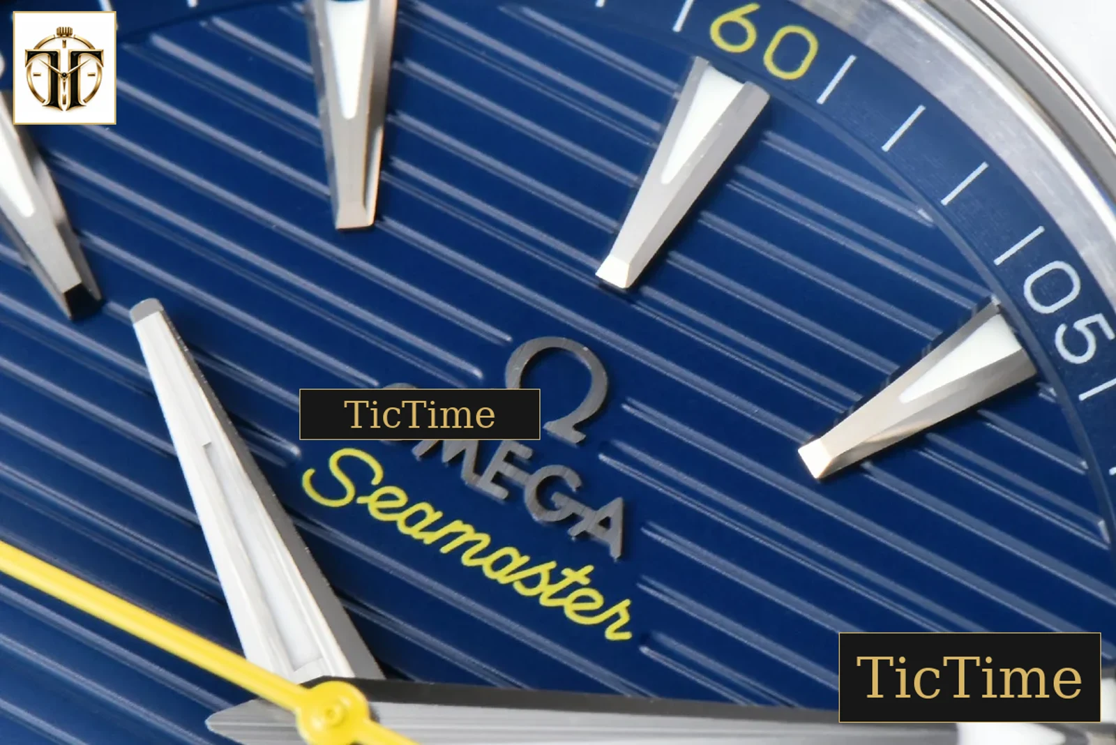 Aqua Terra 150M 41mm VSF SS Dark Blue Dial Yellow Hand Dark Blue Rubber Strap A8900 — foto 5