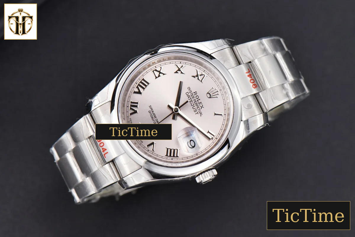 DateJust 36mm GMF SS Smooth Bezel Silver Dial Roma Marker Oyster Bracelet VR3235 — foto 2