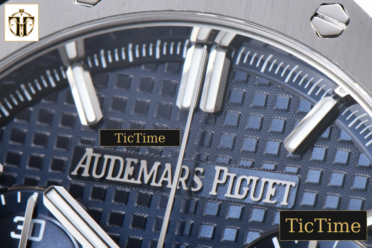 Royal Oak Chronograph 26240 41mm APSF Blue Checkered Blue Subdial SS Bracelet V1 SH4401 — foto 5