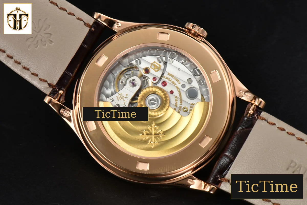 Calatrava 5296R 38mm ZF RG Beige Dial Brown Leather Strap 9015 — foto 17