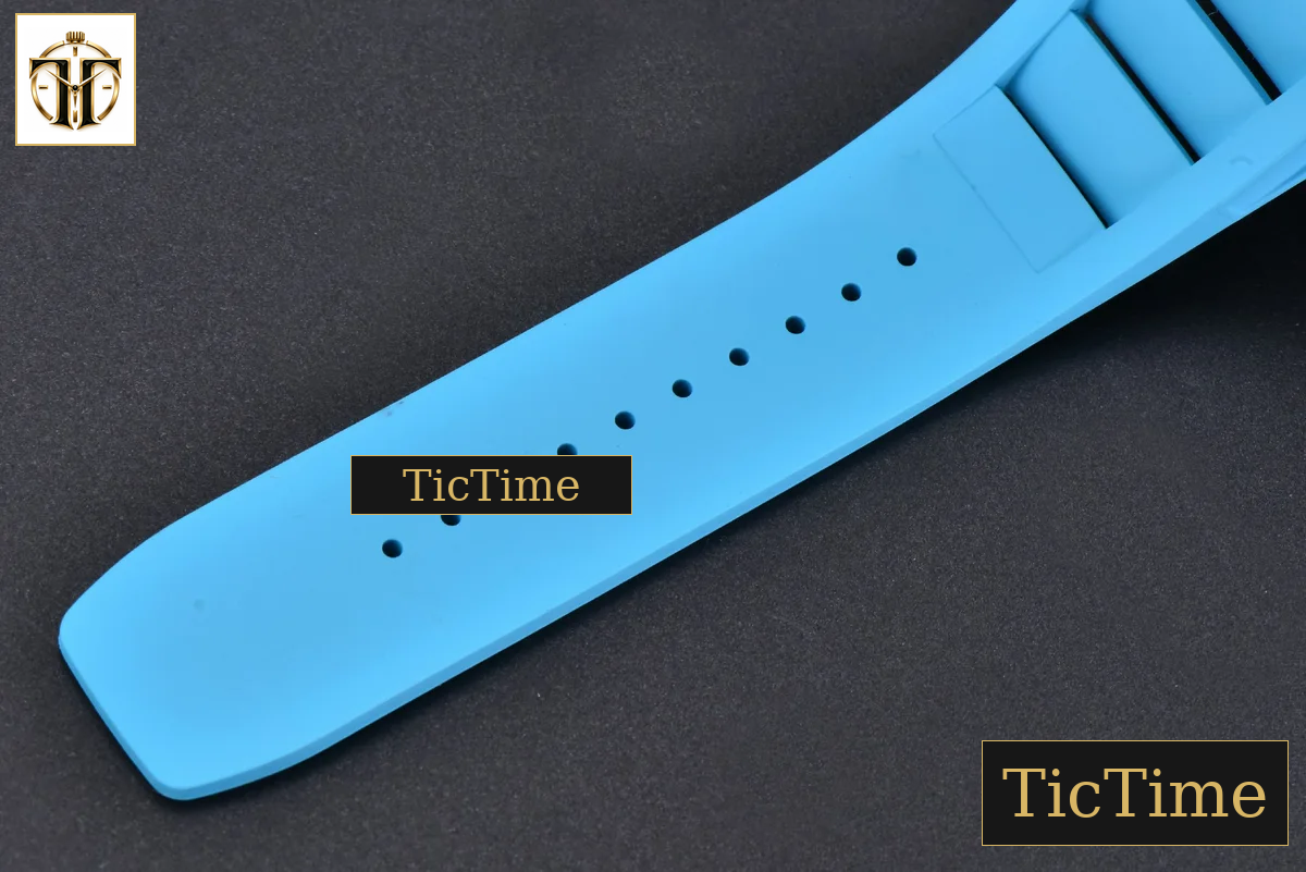 NTPT RM055 43mm ZF Blue Bezel Blue Crown blue Rubber Strap V6 RMUL2 — foto 30
