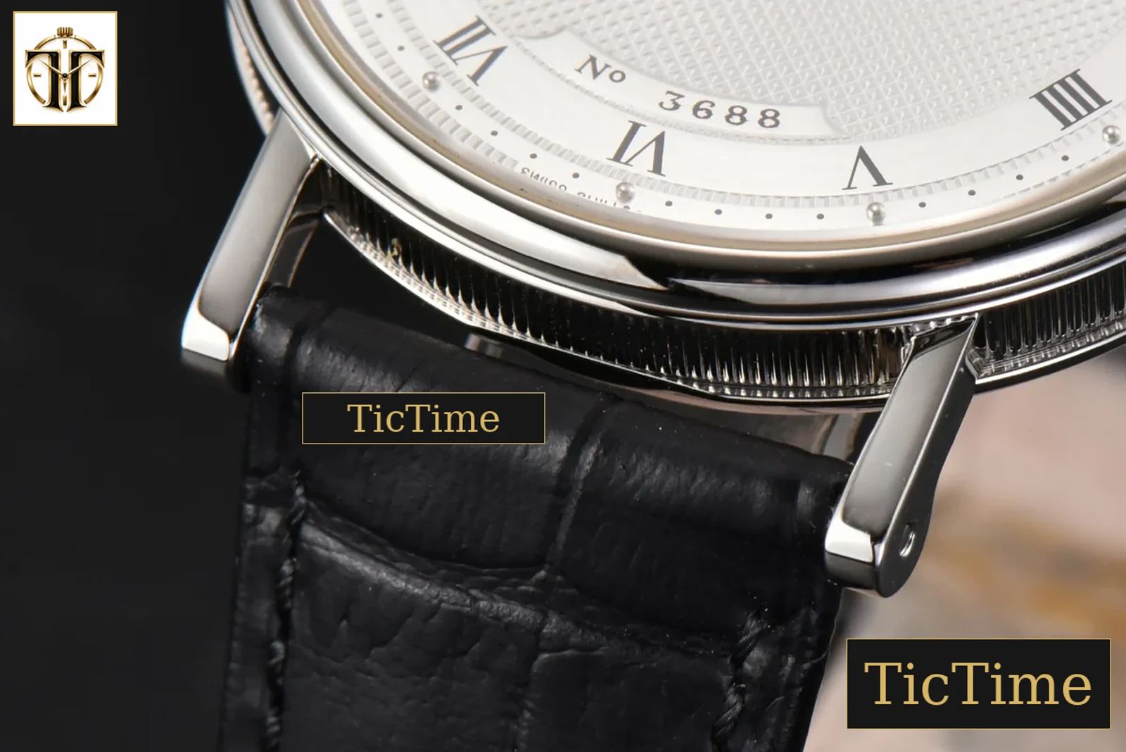 Classique 5157 38mm LTF White Dots Dial Roma Marker Black Leather Strap MY9015 — foto 8