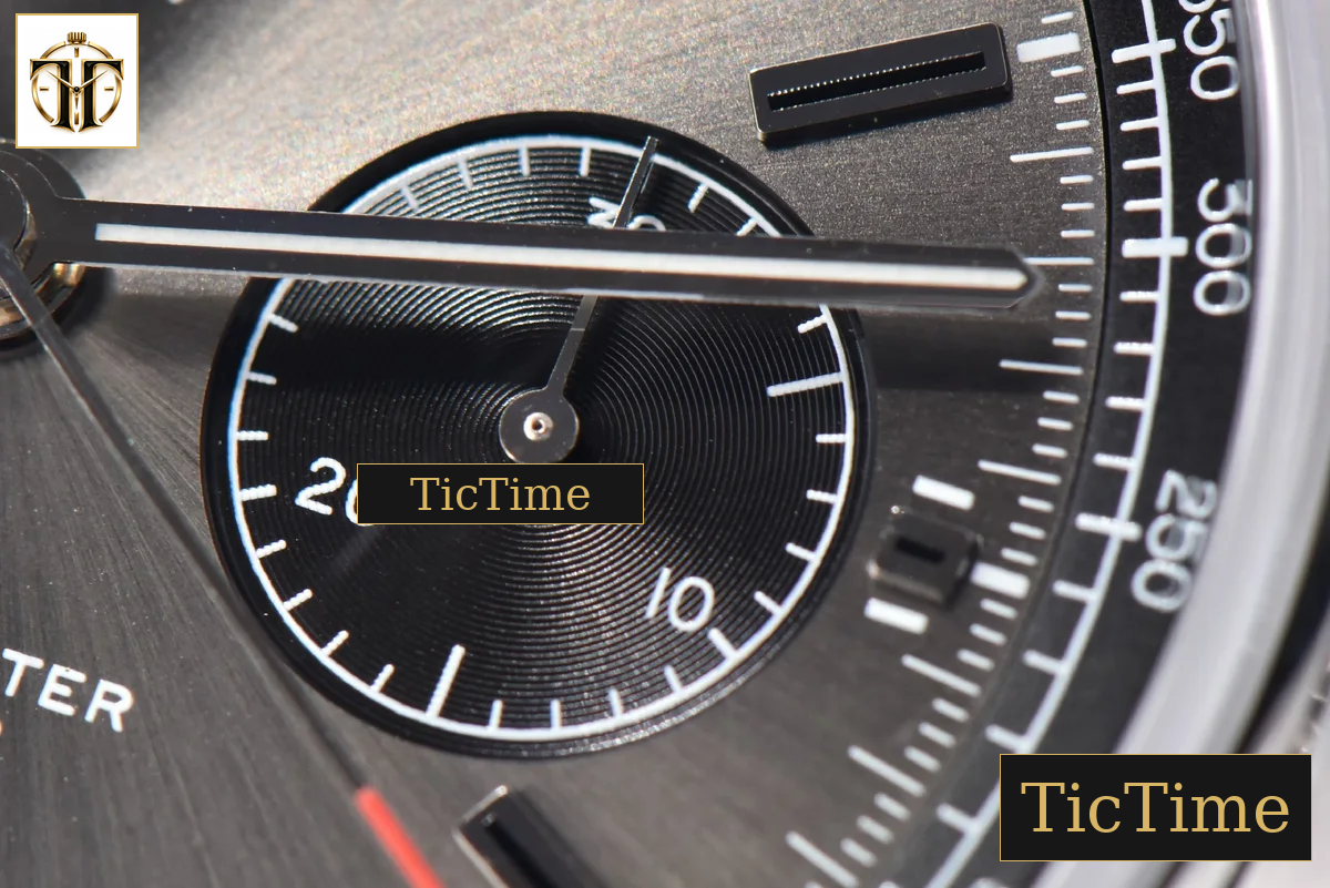 Premier B01 Chrono 42mm GF Gray Dial Black Leather Strap A7750 — foto 10