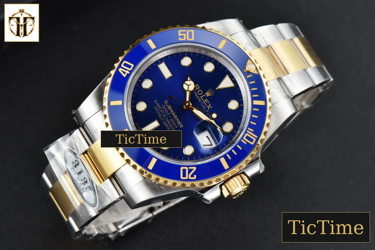 Submariner LB 116613 40mm Clean Factory YG/SS Blue Ceramic Blue Dial YG/SS Bracelet VR3130 — foto 5
