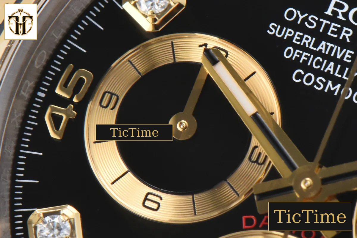 Daytona 116503 40mm Clean Factory YG/SS Black Dial Diamond Marker YG/SS Bracelet A4130 — foto 7