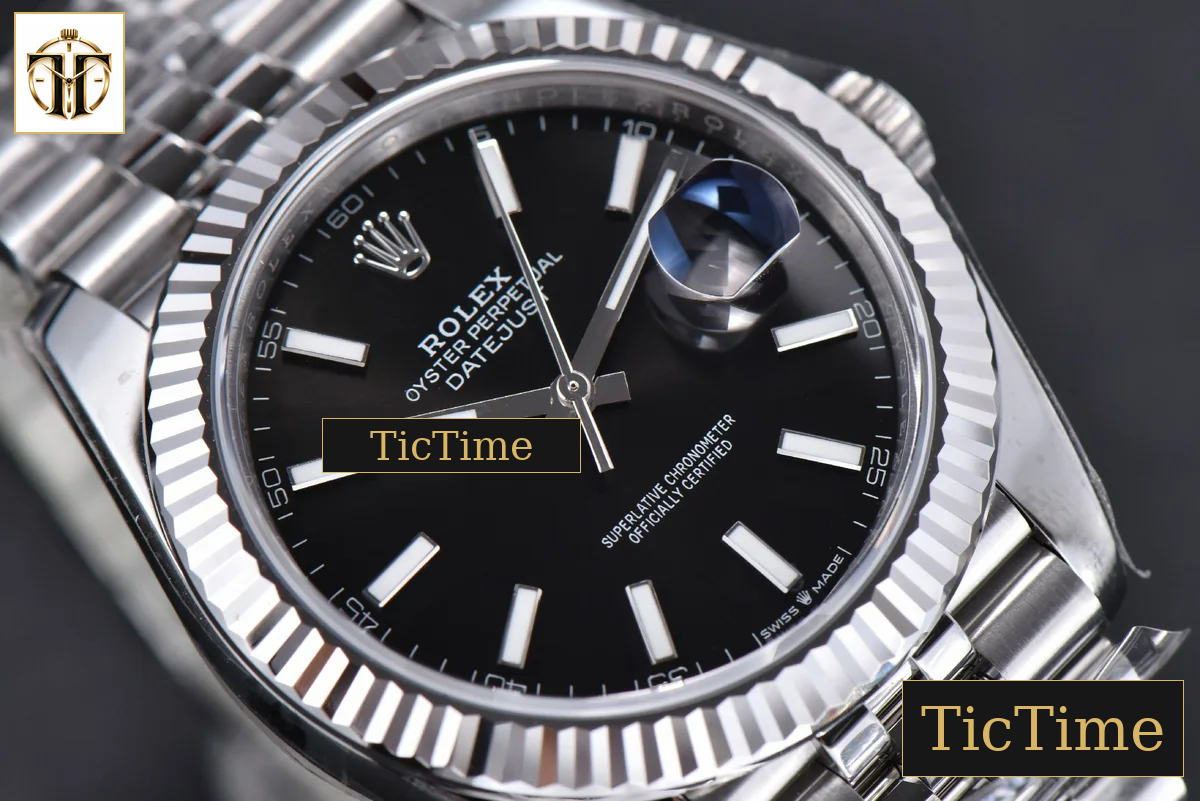 DateJust 904 126334 41mm ARF SS Black Dial Lume Markers Jubilee Bracelet VR3235 — foto 12