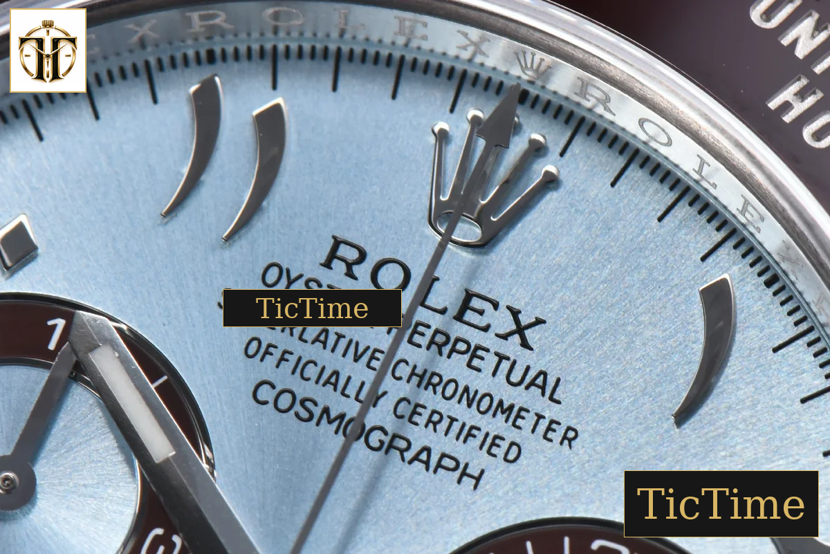 Daytona 116506 40mm Clean Factory Ice Blue Dial Arabic Markers SS Bracelet SA4130 — foto 6