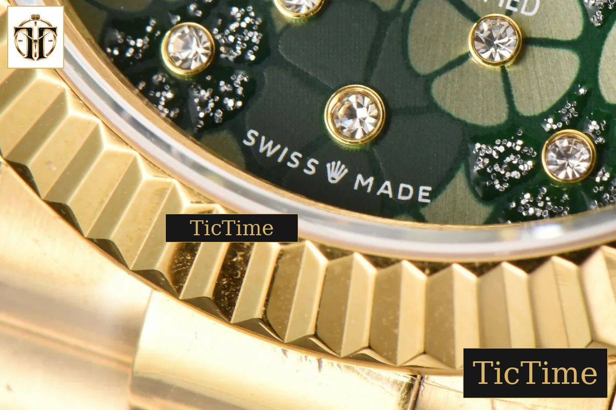 DateJust Ladies 904L 31mm WF YG Flowers Dial Oyster Bracelet A2671 — foto 7