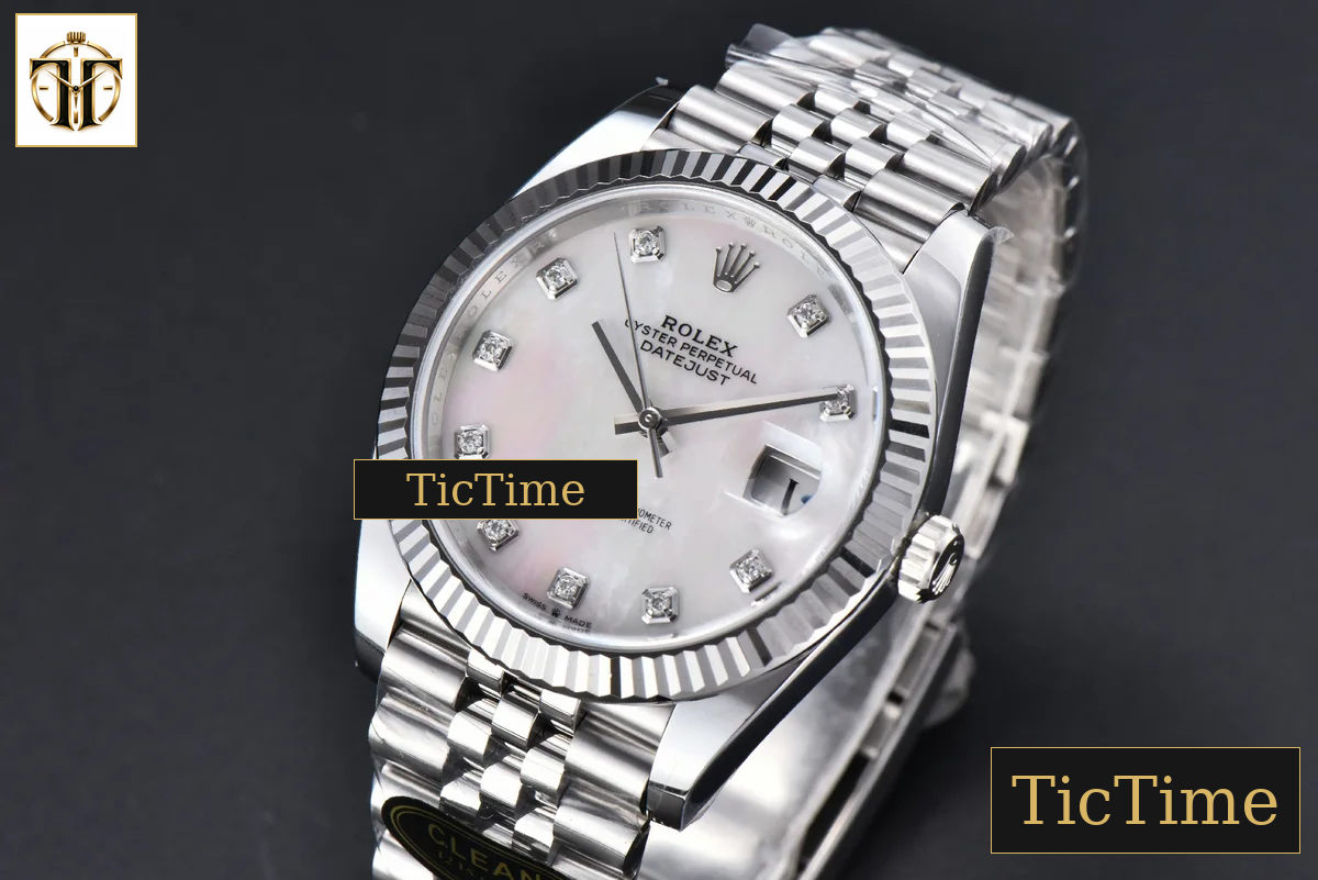 DateJust 904L 126334 41mm CF MOP Dial Diamond Marker Jubilee Bracelet VR3235 — foto 5