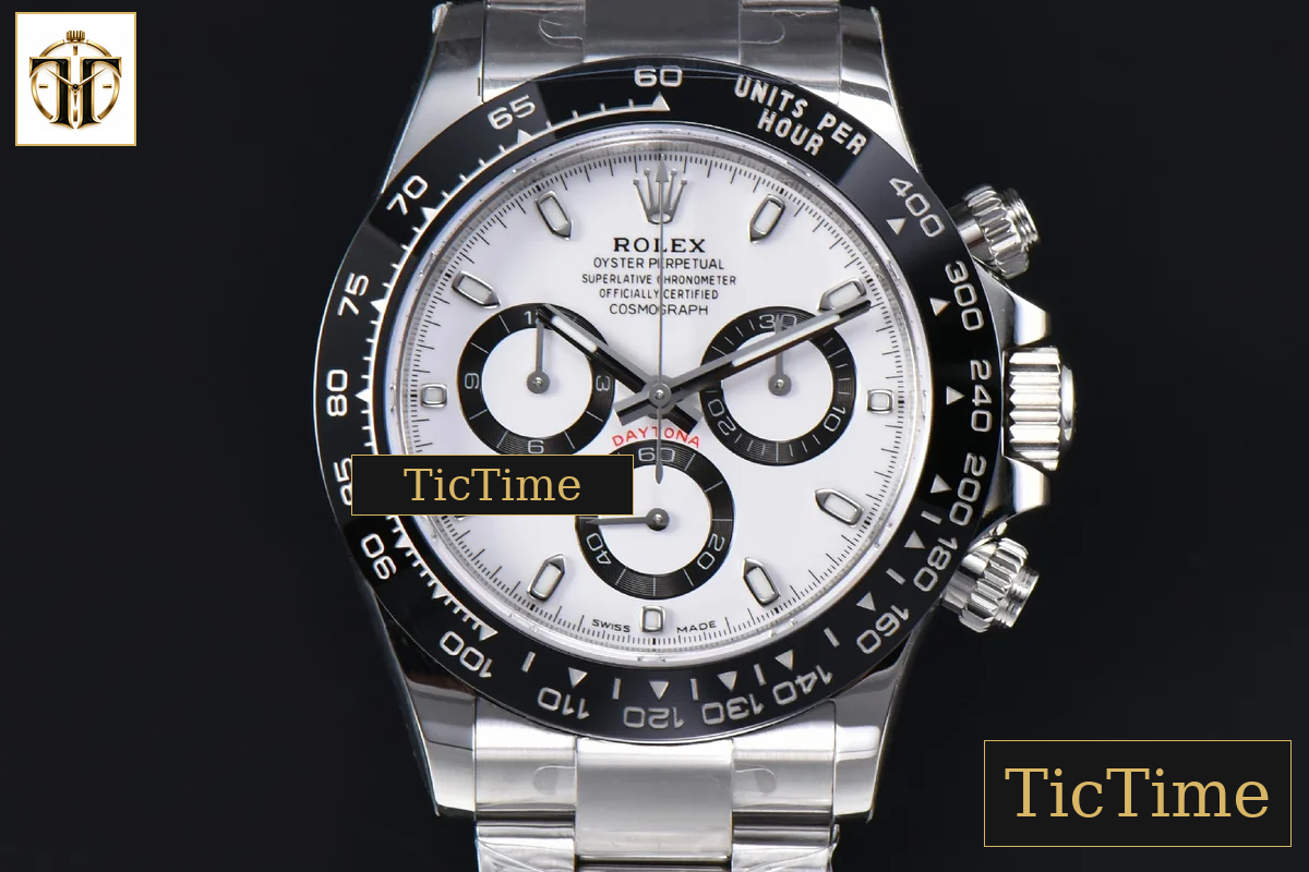 Daytona 116500 40mm APSF SS Panda White Dial Ceramic Bezel SS Bracelet SH4130 — foto 2