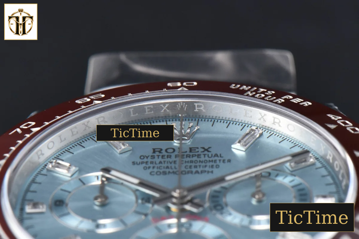 Daytona 116506 40mm Clean Factory Ice Blue Dial Moissanite Markers SS Bracelet SA4130 — foto 12