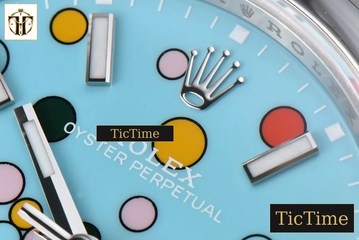 Oyster Perpetual 904L 124300 41mm VSF Tiffany Blue Celebration Ballon Dial SS Bracelet VS3235 — foto 6