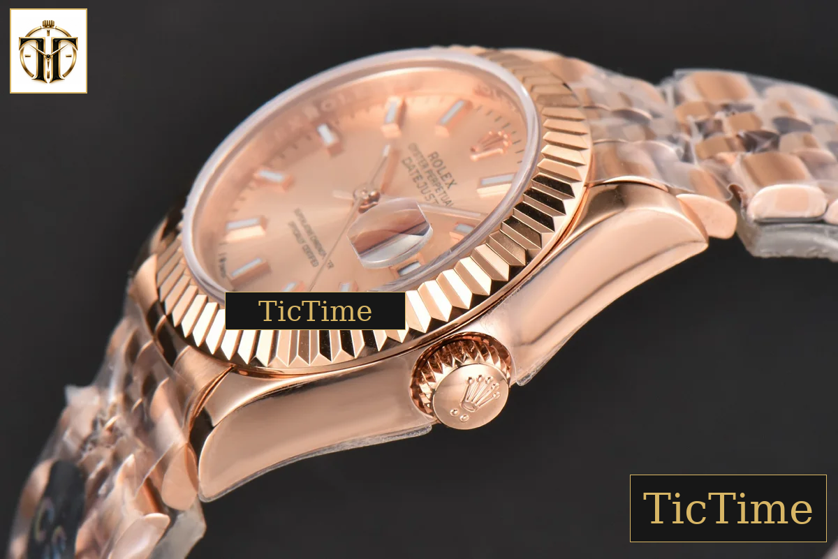 DateJust Ladies 28mm WF RG RG Dial Lume Marker Jubilee Bracelet A2236 — foto 12
