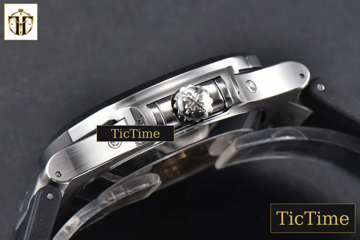 Nautilus Full Function 5726 40.5mm PPF White Dial Black Rubber Strap A324 — foto 16