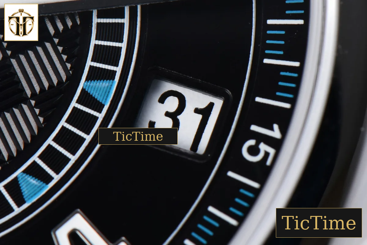 Calatrava 6007G 40mm ZF Black Dial Blue Hand Nylon Strap 9015 — foto 7