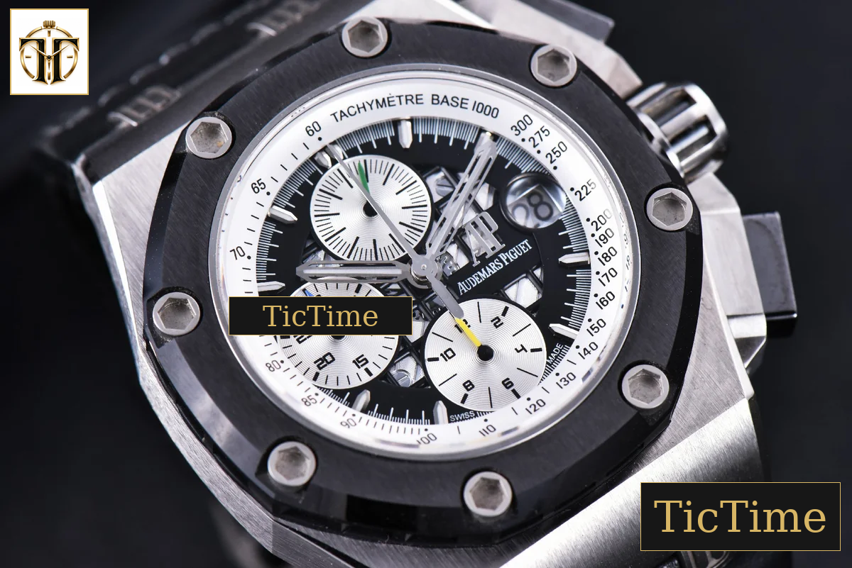 Royal Oak Offshore Ruben Barrichello II 44mm JF Skeleton Dial Black Leather Strap V2 A3126 — foto 12