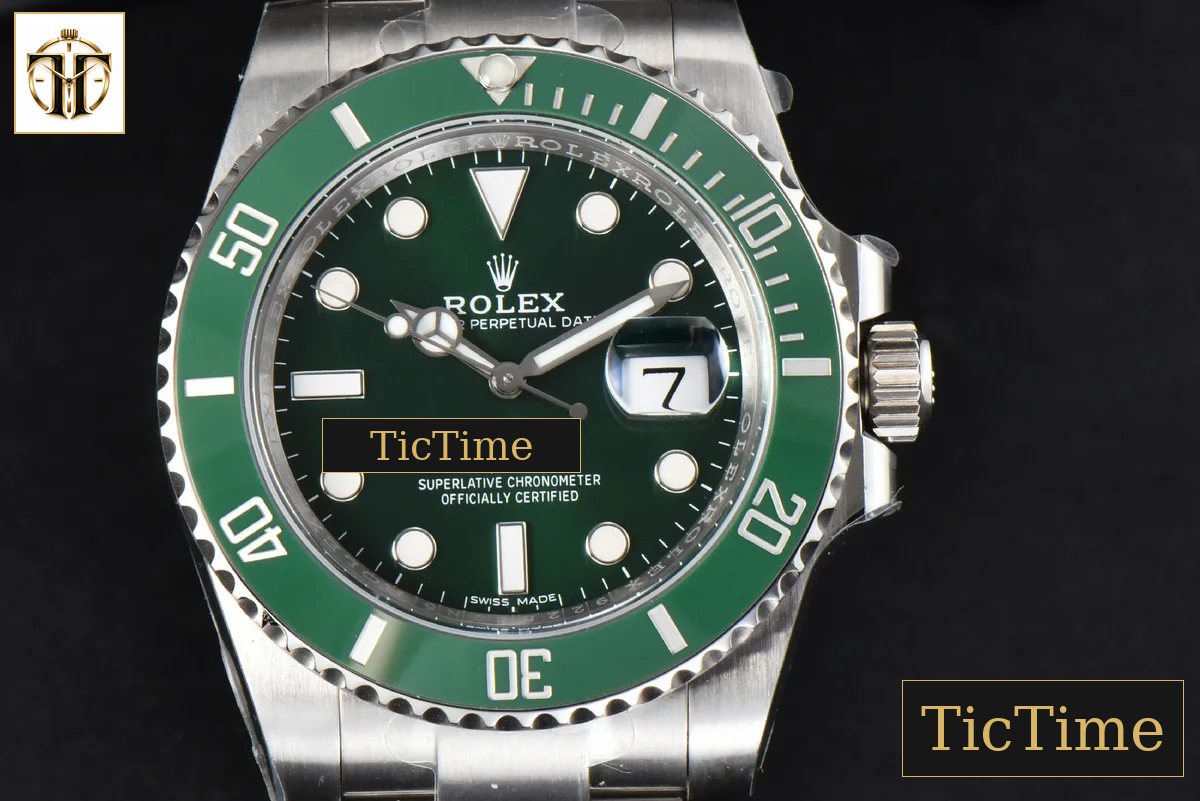Submariner LV 116610 40mm Clean Factory Green Ceramic Green Dial SS Bracelet VS3135 — foto 2