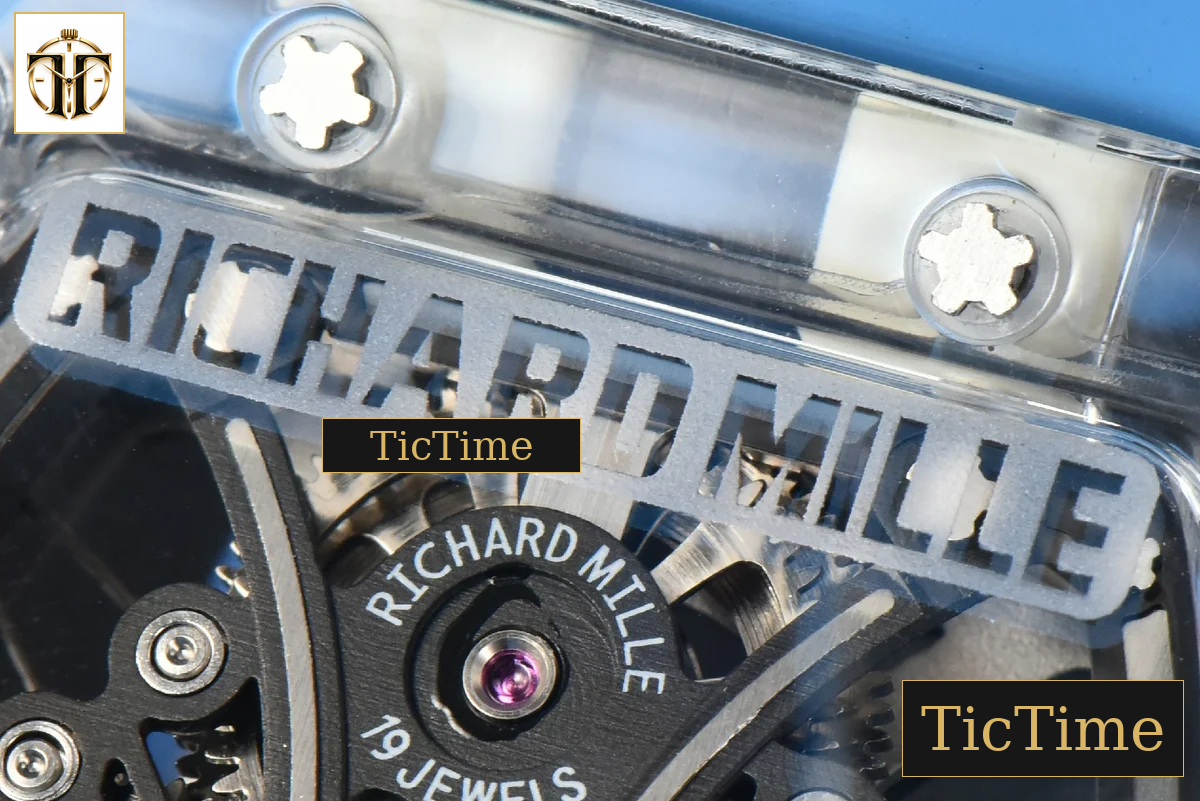 Transparent Case Tourbillon RM053-02 44.5mm JBF Ice Blue Rubber Strap — foto 20