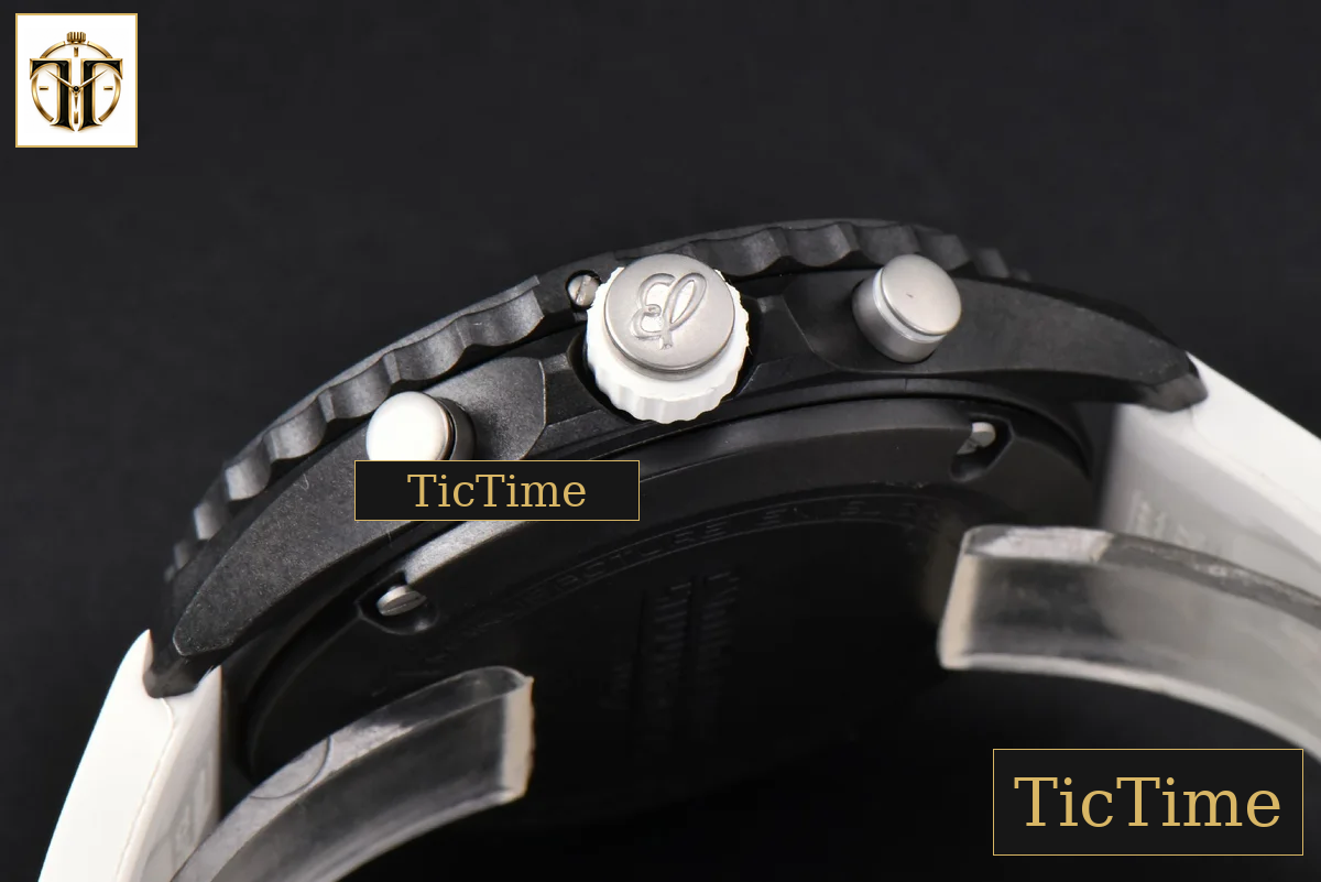 Endurance Pro 44mm OF White Chronometer Dial White Rubber Strap Swiss Quartz — foto 17