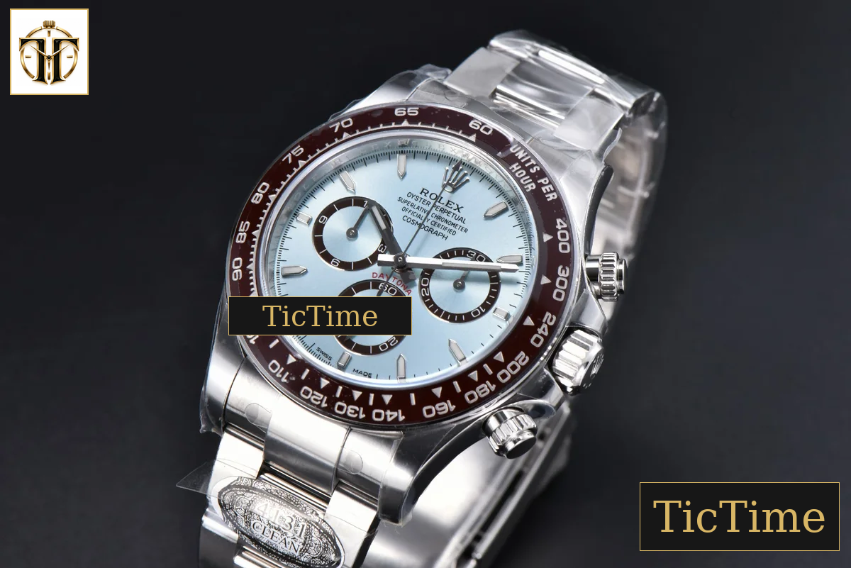 Daytona 126506 40mm Clean Factory Ice Blue Dial Lume Markers SS Bracelet DD4131 — foto 4