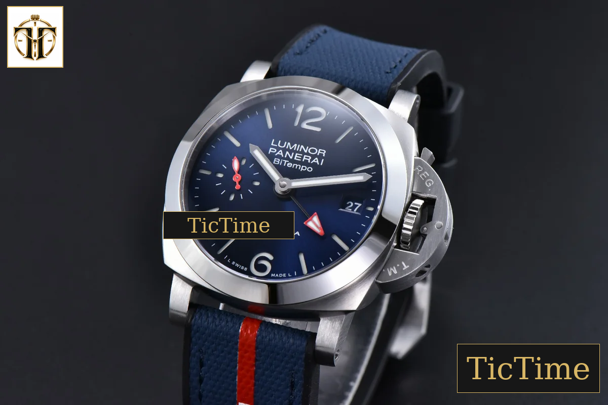 Quaranta BiTempo Luna Rossa PAM1404 40mm VSF Blue Dial Gummy Strap P900 — foto 3