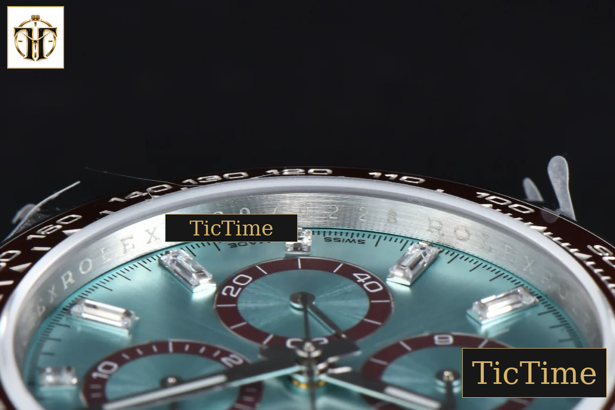 Daytona 904L 126506 40mm BPF SS Black Bezel Ice Blue Dial Diamond Marker SS Bracelet SH4131 — foto 15