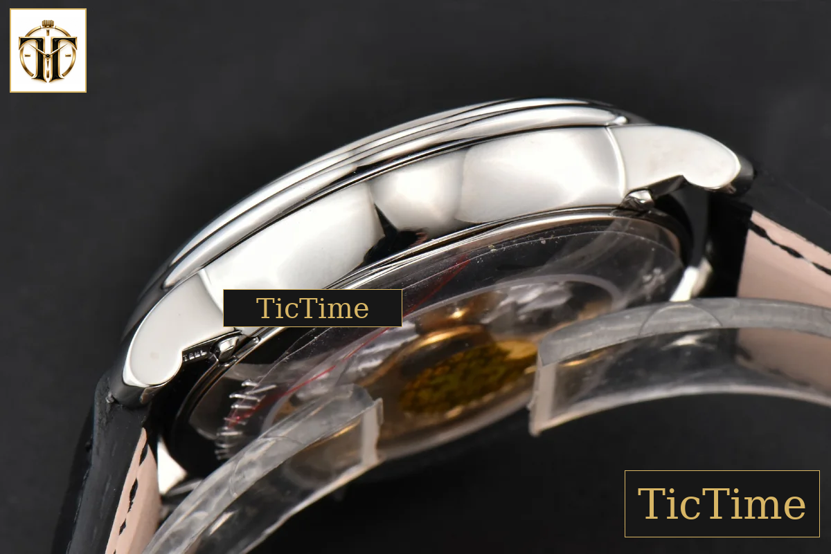 Villeret Complicated Function 6654 40mm OMF White Dial Black Leather Strap V3 A6654 — foto 14