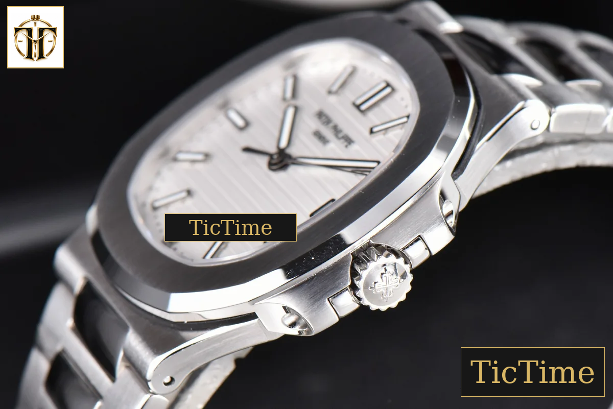 Nautilus 5711 40mm 3KF White Dial SS Bracelet V3 A324 — foto 17