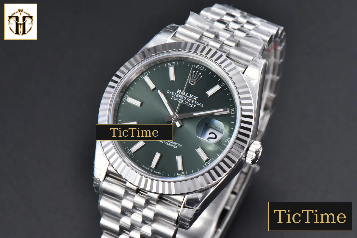 DateJust 904L Mint 126334 41mm VSF Green Dial Jubilee Bracelet VS3235 — foto 4