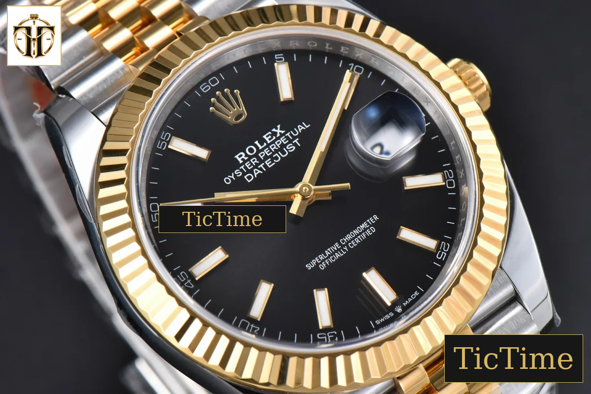 DateJust 126333 41mm Clean Factory YG/SS Black Dial Jubilee Bracelet VR3235 — foto 14