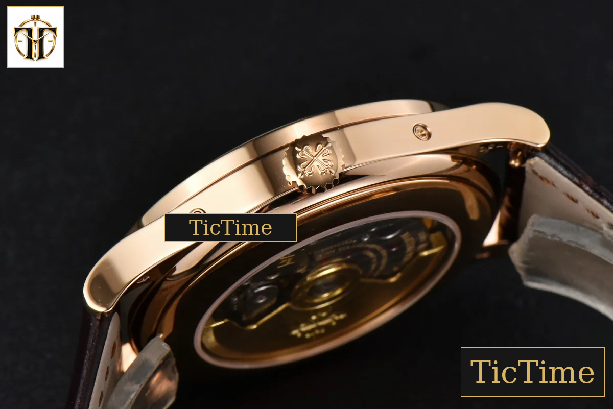 Annual Calendar Moonphase 5396 38.5mm ZF RG White Stick Dial Brown Leather Strap MY9015 — foto 12