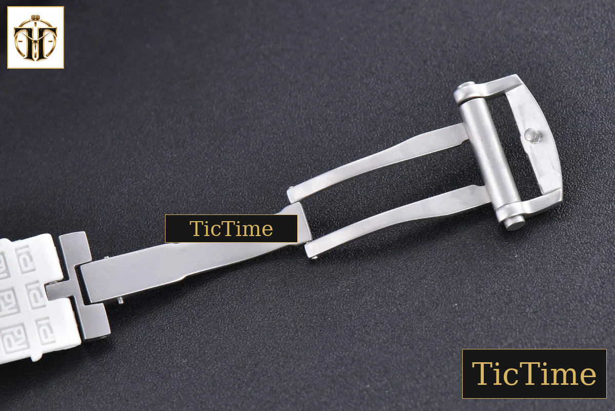 Excalibur Sports Tourbillon 46mm JBF Titanium Skeleton Dial Black Crown White Rubber Strap — foto 20