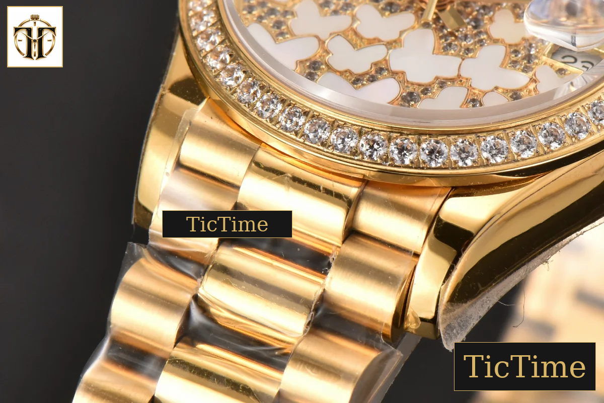 DateJust Ladies 904L 31mm WF YG Diamond Butterfly Dial Oyster Bracelet A2671 — foto 8