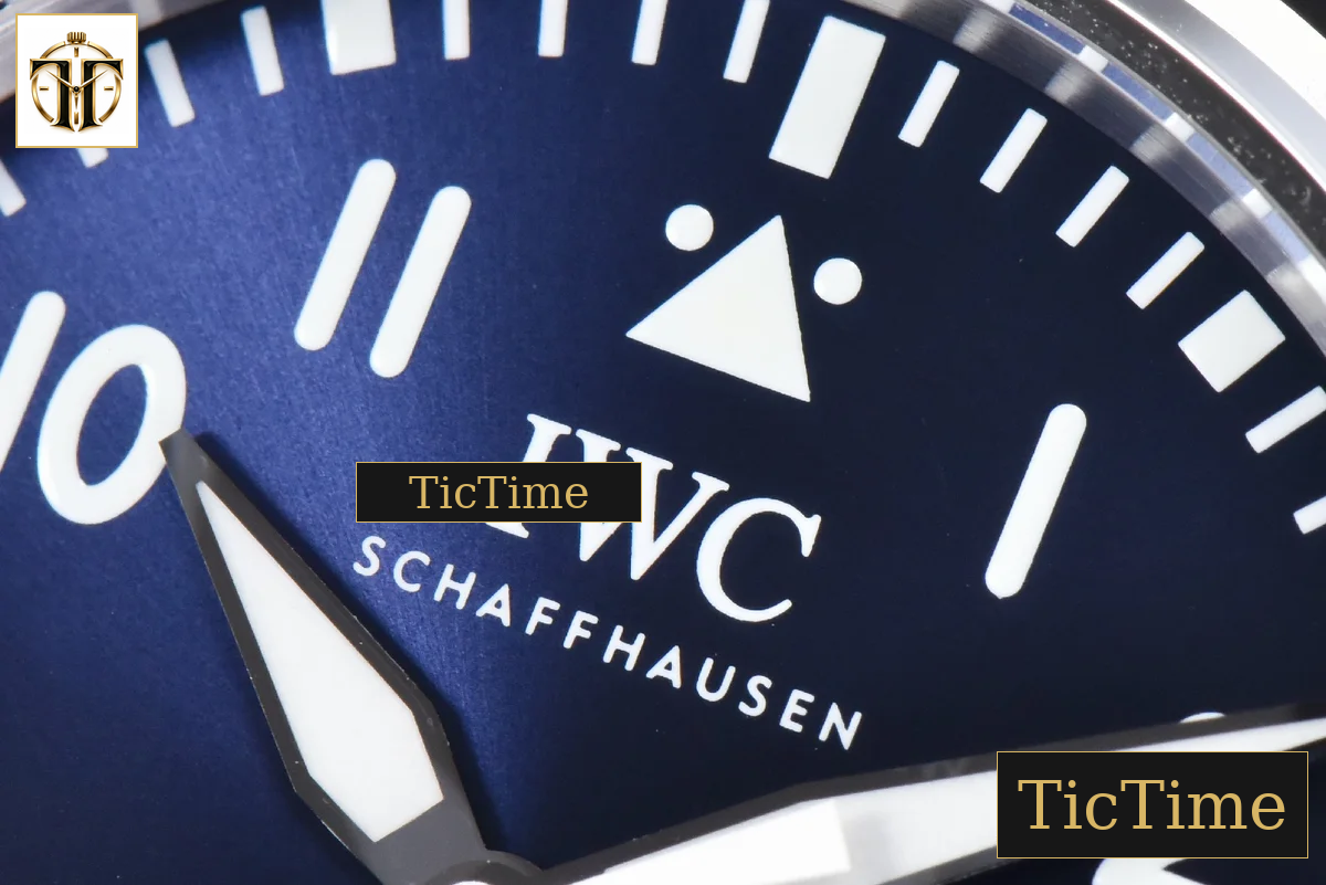 Mark XX IWC328203 40mm GSF Blue Dial Blue Leather Strap A2892 — foto 4