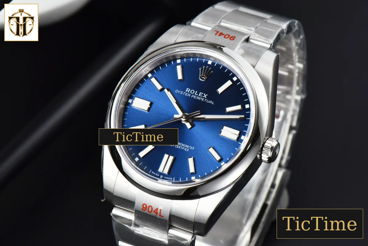 Oyster Perpetual 124300 41mm EWF Blue Dial SS Bracelet A3230 — foto 4