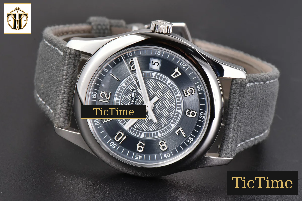 Calatrava 6007 40mm PPF Grey Blue Dial Gray Nylon Strap 324CS — foto 13