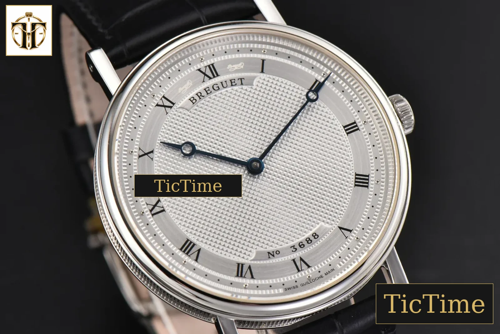 Classique 5157 38mm LTF White Dots Dial Roma Marker Black Leather Strap MY9015 — foto 10