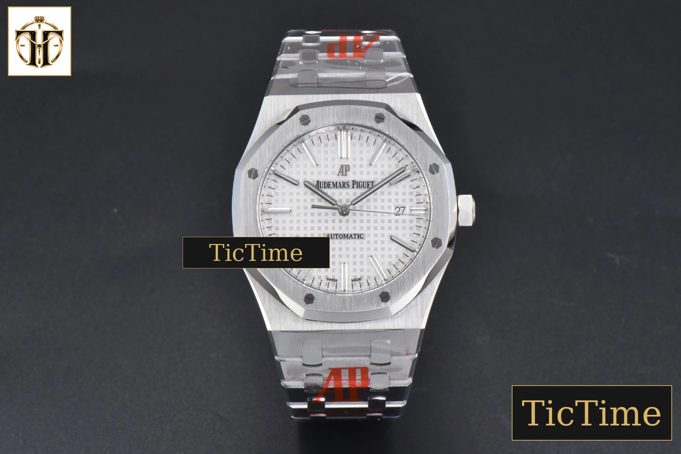 Vista frontal — Royal Oak 15400 41mm ORF White Textured Dial SS Bracelet A3120