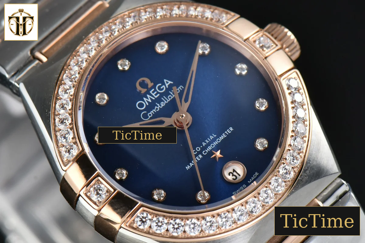 Constellation 29mm TWSF RG Diamond Blue Dial RG/SS Bracelet A8700 — foto 9