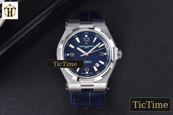 Foto frontal — Overseas 47040 42mm MKF Blue Dial Leather Strap 9015