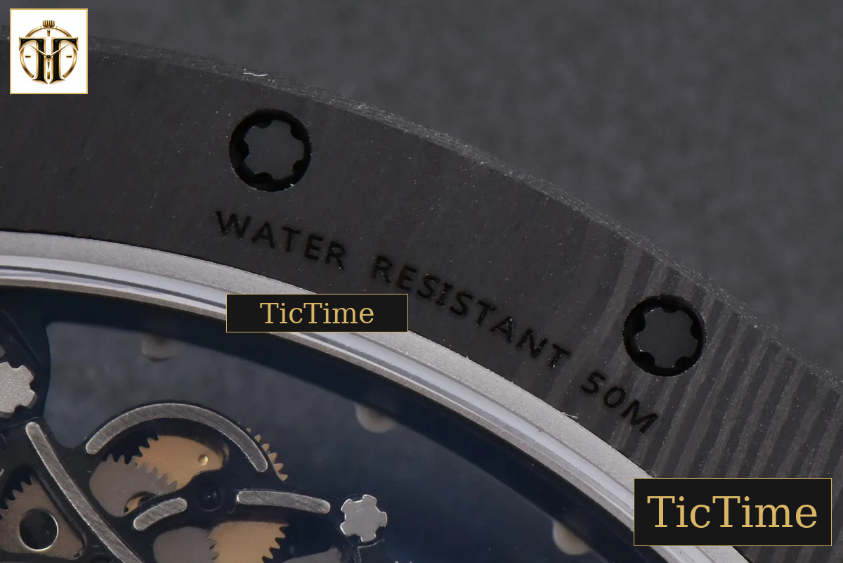 NTPT RM055 42.7mm BBRF White Skeleton Dial White Rubber Strap RMUL2 — foto 22