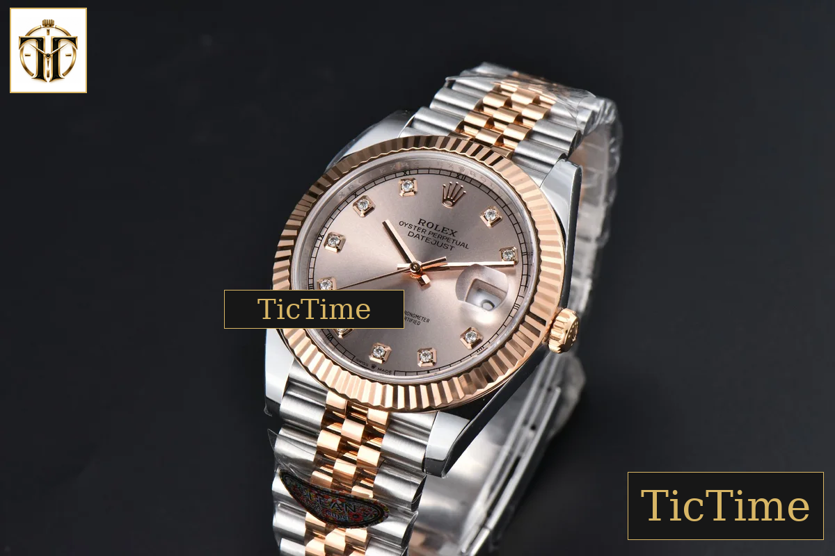 DateJust 126331 41mm Clean Factory RG/SS RG Dial Diamond Marker Jubilee Bracelet VR3235 — foto 4
